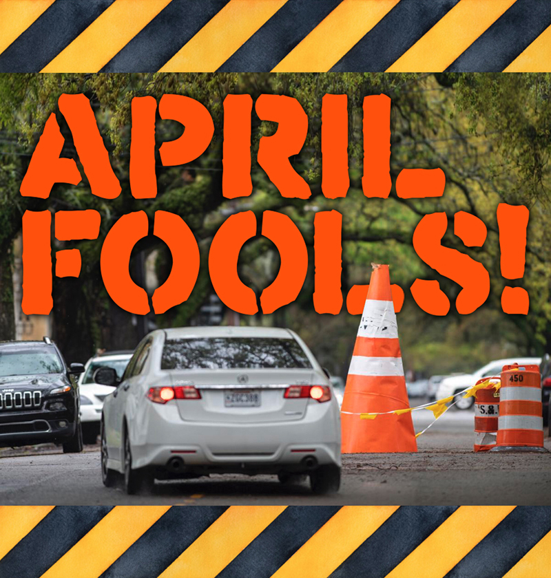 April Fools! Photo by Chris Granger / Times-Picayune